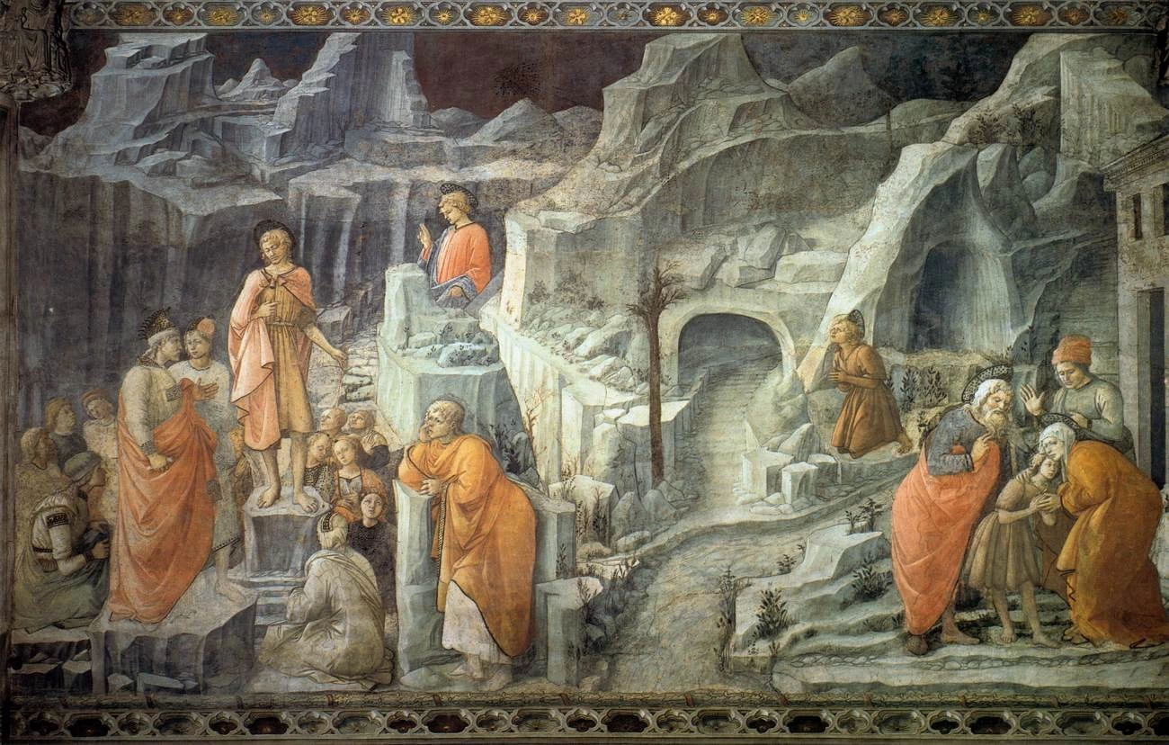 San Giovanni che prende congedo dai suoi genitori - Duomo, Prato